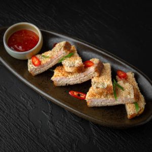 Menu sesame prawn toast