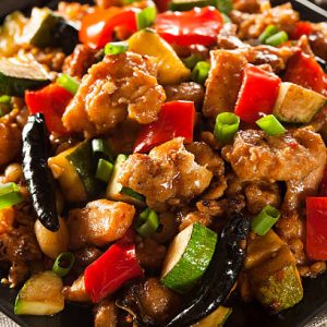 Menu kung pao chicken (gong bao ji ding)